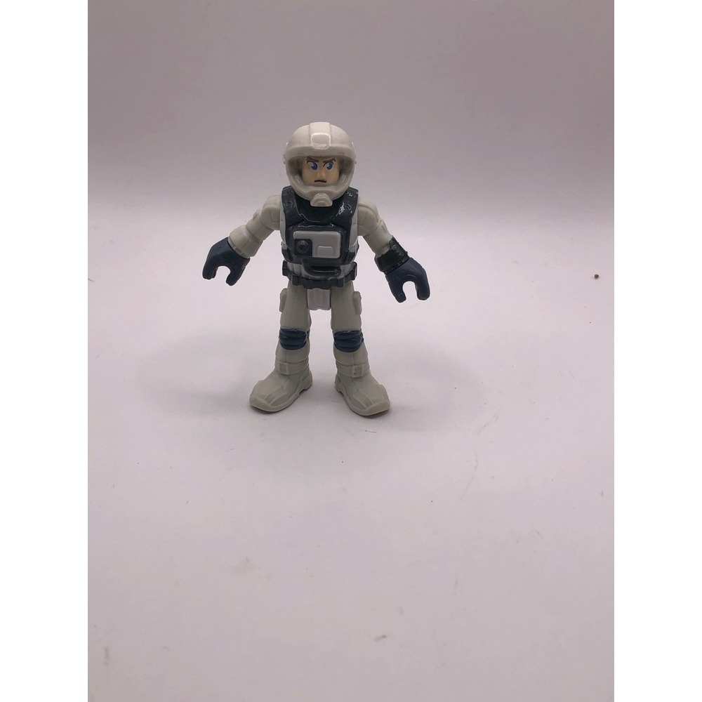 Fisher-Price Imaginext Space Explorer Astronaut Figure White Gray Suit 2.75 inch